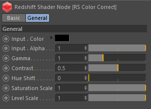 Color Correct 颜色校正—RS节点编辑器内容—Redshift红移中文帮助文档手册